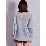 Valdy empire embroideryメッシュニットトップス | GYDA | 詳細画像7 