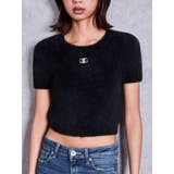 ブラック | Symmetry GYDAミニシャギーニットトップス | GYDA