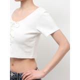 BUNNY 2WAYレースアップショートTシャツ | GYDA | 詳細画像22
