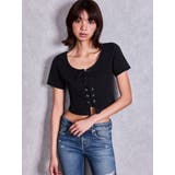 BUNNY 2WAYレースアップショートTシャツ | GYDA | 詳細画像8