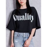 ブラック | DualityルーズショートTシャツ | GYDA