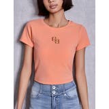 オレンジ | GLITTER GG Tシャツ | GYDA