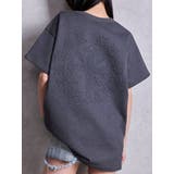 チャコールグレー | sacred edge cross emboss BIG Tシャツ | GYDA