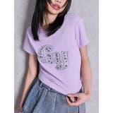 パープル | gy bijou Tシャツ | GYDA