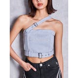 グレー | slanted beltトップス | GYDA