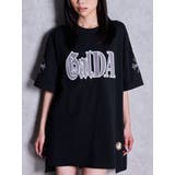 ブラック | GYDA×GALFY BACK LOGO BIG Tシャツ | GYDA