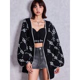 GG glitter quiltingニットカーディガン | GYDA | 詳細画像2