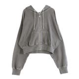 bijou string ZIP UPスウェットパーカー | GYDA | 詳細画像30