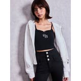 bijou string ZIP UPスウェットパーカー | GYDA | 詳細画像8 