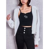 オフホワイト | bijou string ZIP UPスウェットパーカー | GYDA