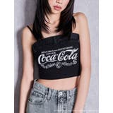 ブラック | Coca-Cola denim dockingキャミソール | GYDA