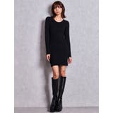LONG SLEEVE SIDE OPENニットミニワンピース | GYDA | 詳細画像12