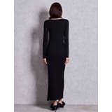 GG bijou MOLD long sleeveニットロングワンピース | GYDA | 詳細画像7