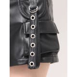 ハイウエストEYELET STRAP CARGOフェイクレザーショートパンツ | GYDA | 詳細画像22