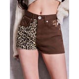 ブラウン | GG studs leopardショートパンツ | GYDA