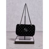 ブラック | GGベロアbijou quiltingショルダーBAG | GYDA