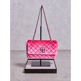 ピンク | GGベロアbijou quiltingショルダーBAG | GYDA