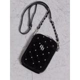 ブラック | GGベロア bijou quiltingミニショルダーBAG | GYDA