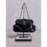 ブラック | GG bijouエナメルクロコ ボストンBAG | GYDA
