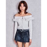 ハイウエストフリンジデザインスカートライクデニムショートパンツ | GYDA | 詳細画像8 