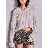 アイボリー | HANDニットライクショートHOODIE | GYDA
