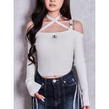 オフホワイト | SymmetryGYDA bijouチョーカーニットトップス | GYDA