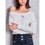 オフホワイト | 『予約受付中♥』GGワンショルbijouニットトップス | GYDA
