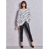 BETTY×GYDA slanting patternニットトップス | GYDA | 詳細画像21 