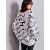 オフホワイト | BETTY×GYDA slanting patternニットトップス | GYDA