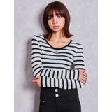SymmetryGYDAプレートlong sleeveニットトップス | GYDA | 詳細画像3
