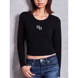 ブラック | 『大人気デザイン♥』GLITTER GG long sleeveトップス | GYDA