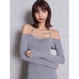 GYDAプレートストラップデザインリブニットロングワンピース | GYDA | 詳細画像6 