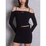 ブラック | Asymmetry waist OPENワンピース | GYDA