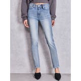 ジャストウエストGYDAフェイクレザーpatchスキニーデニムパンツ | GYDA | 詳細画像18