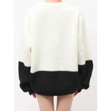 GG embroidery bicolorニットトップス | GYDA | 詳細画像24