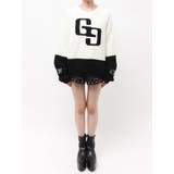 GG embroidery bicolorニットトップス | GYDA | 詳細画像28