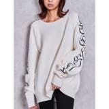 オフホワイト | 『予約受付中♥』Valdy empire embroideryニットトップス | GYDA