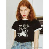 ブラック | OSAMU GOODS? トリム Tシャツ | jouetie