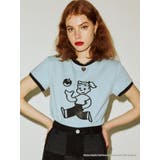 ブルー | OSAMU GOODS? トリム Tシャツ | jouetie