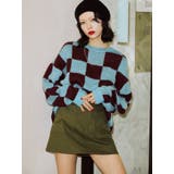 ブルー | パターンジャカードニット | jouetie