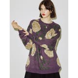 パープル | パターンジャカードニット | jouetie