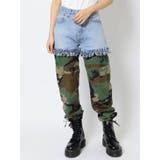 【POSTOKYO】デニムカモフラドッキングパン | jouetie | 詳細画像1