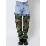 【POSTOKYO】デニムカモフラドッキングパン | jouetie | 詳細画像3