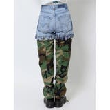 【POSTOKYO】デニムカモフラドッキングパン | jouetie | 詳細画像5