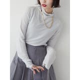 シルバー | ラメハイネックトップス | jouetie