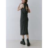 ブラック | バックオープンサマーニットワンピース | jouetie