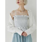シルバー | メタリックシャーリングビスチェ【セットアップ対応】 | jouetie