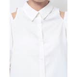 カットアウトバルーンスリーブシャツ | jouetie | 詳細画像12