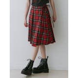 ニーレングスラッププリーツスカート | jouetie | 詳細画像1