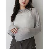 シルバー | シャイニーシアートップス | jouetie